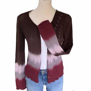 Nic + Zoe Dip Dyed Knit Cardigan